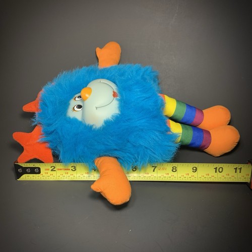 Rainbow Brite Spritzie Sprite Plush 1983 Mattel Hallmark 12” Blue Plastic Face - Picture 11 of 11