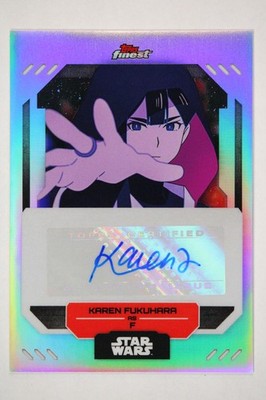 2023 Topps Star Wars Finest - KAREN FUKUHARA as F Autograph #FA-KF