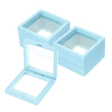 15 Pcs Press on Nail Storage Box Packaging Box, Blue