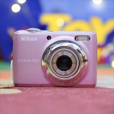 Nikon Coolpix L21 Pink Camera AA Battery Powered, Compact Point-and-Shoot