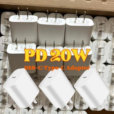 Lot 20W USB C Type C Power Adapter Fast Charger Block For iPhone/Samsung/Google