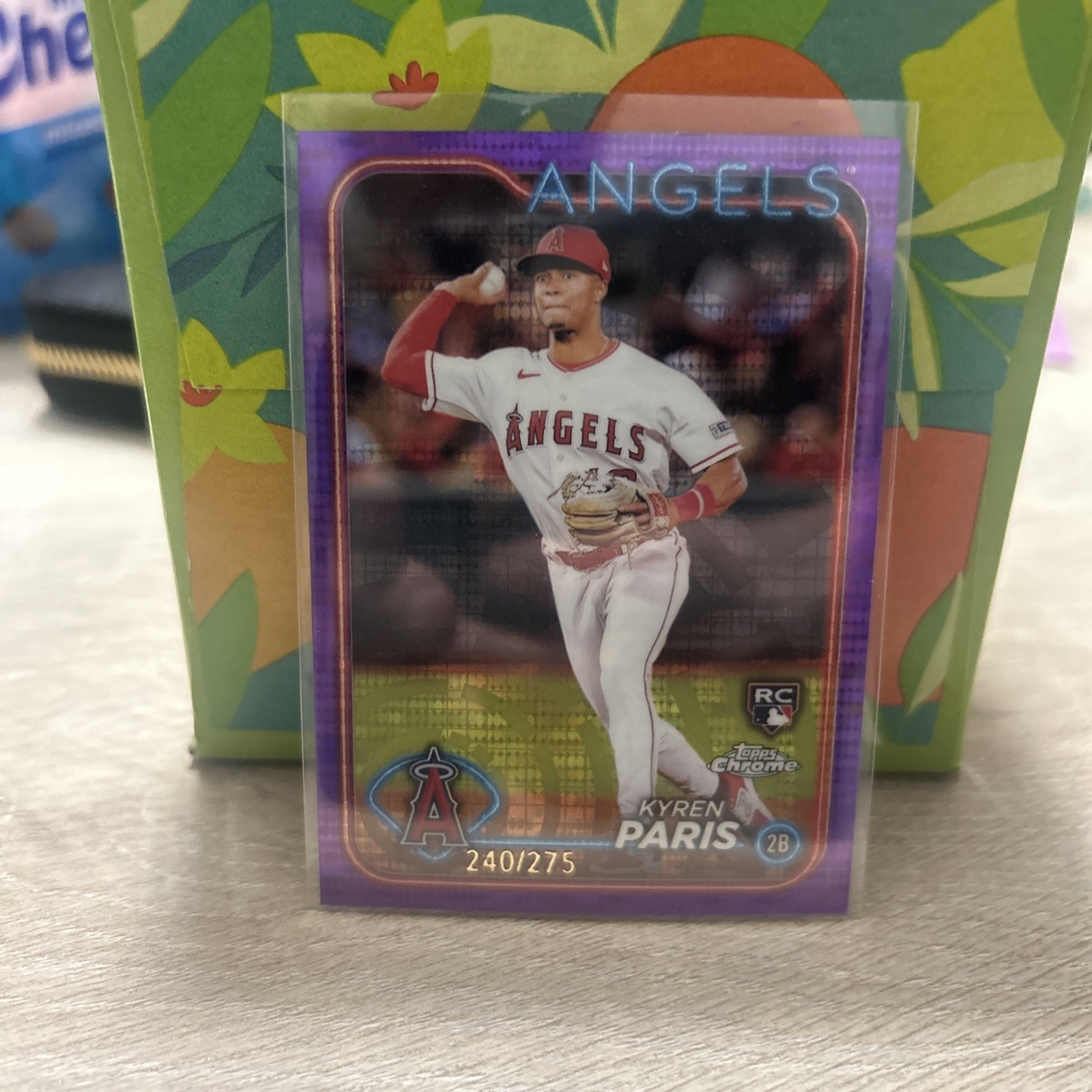 2024 Topps Chrome - Kyren Paris #151 Purple Sonar Refractor /275 (RC)