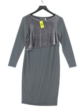 Mint Velvet Bodycon Midi Dress UK10 in Grey