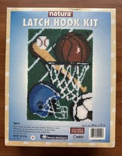 New Natura Latch Hook Kit Sports 20  x 2 USA Great Summer Holiday Project