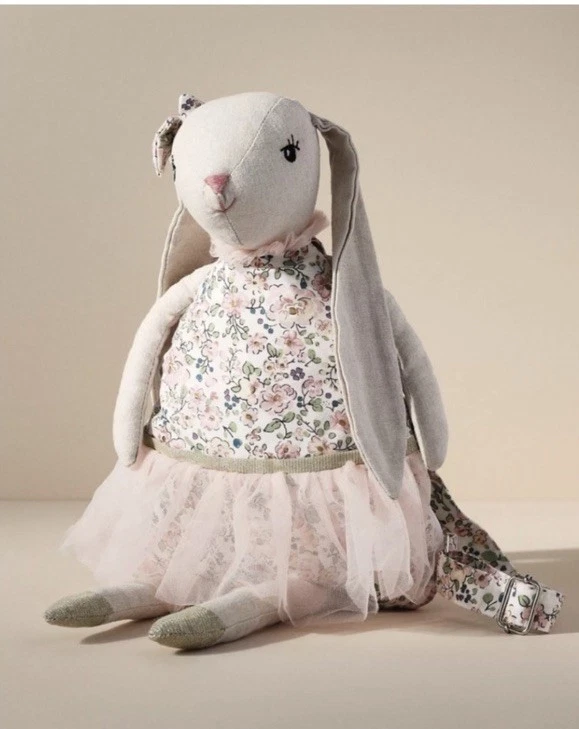 Anthropologie My Dolly Bunny Mochila de Lino Bailarina Floral Tul Mon Ami Foto 2 de 4