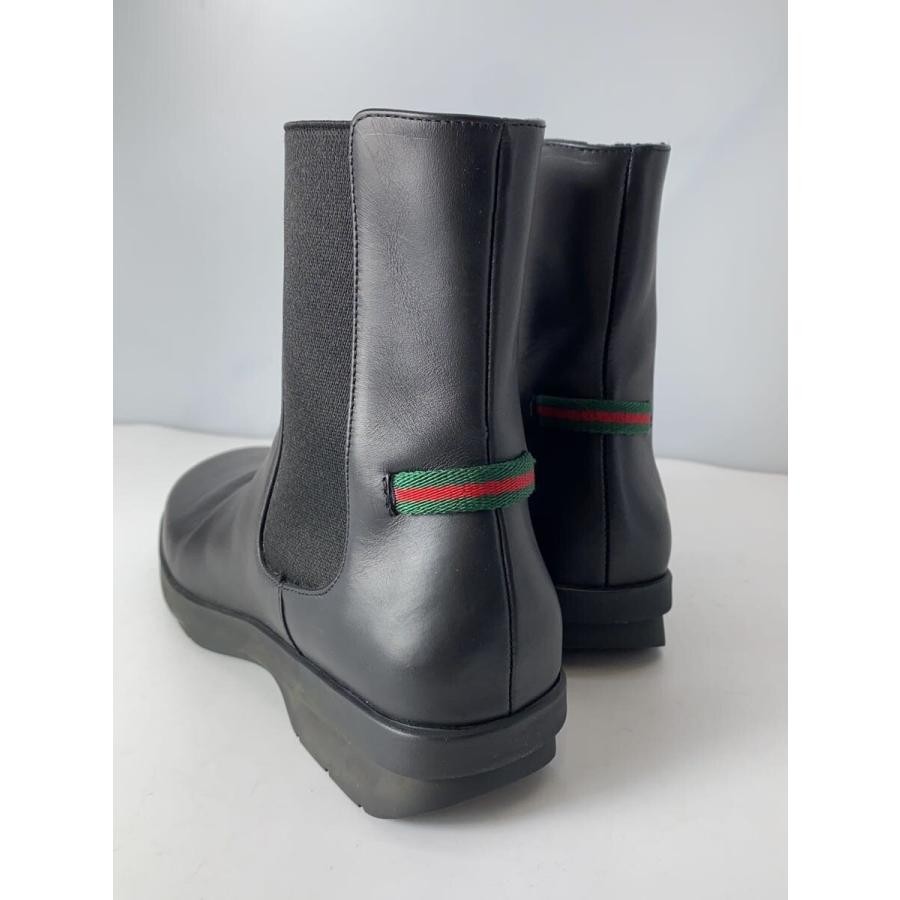 GUCCI Women's Gore Boots Leather Size:7/JP:24 Black From Japan 141200K Authentic thumbnail 8