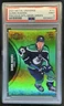 2021-22 Skybox Metal Universe Quinn Hughes Precious Gems Green #/100 PSA 9
