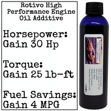 Rotivo Performance Oil Additive + 30 HP – Engine Anti-wear – Acura Honda