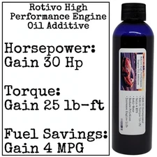 Rotivo Performance Oil Additive + 30 HP - Engine Anti-wear - Chrysler