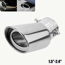 Adjustable Car Rear Bent Exhaust Tip Stainless Steel Tail Muffler Tip Universal
