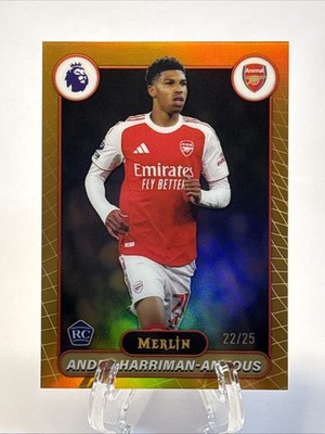 2025-26 Topps Chrome Merlin Andre Harriman-Annous Orange Refractor /25 #18 (RC)