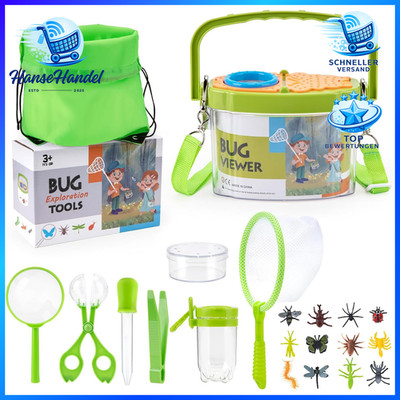 Bug Hunting Kit 23 PCS Insektenfänger Outdoor Explorer Spielzeug für Kinder 3-7