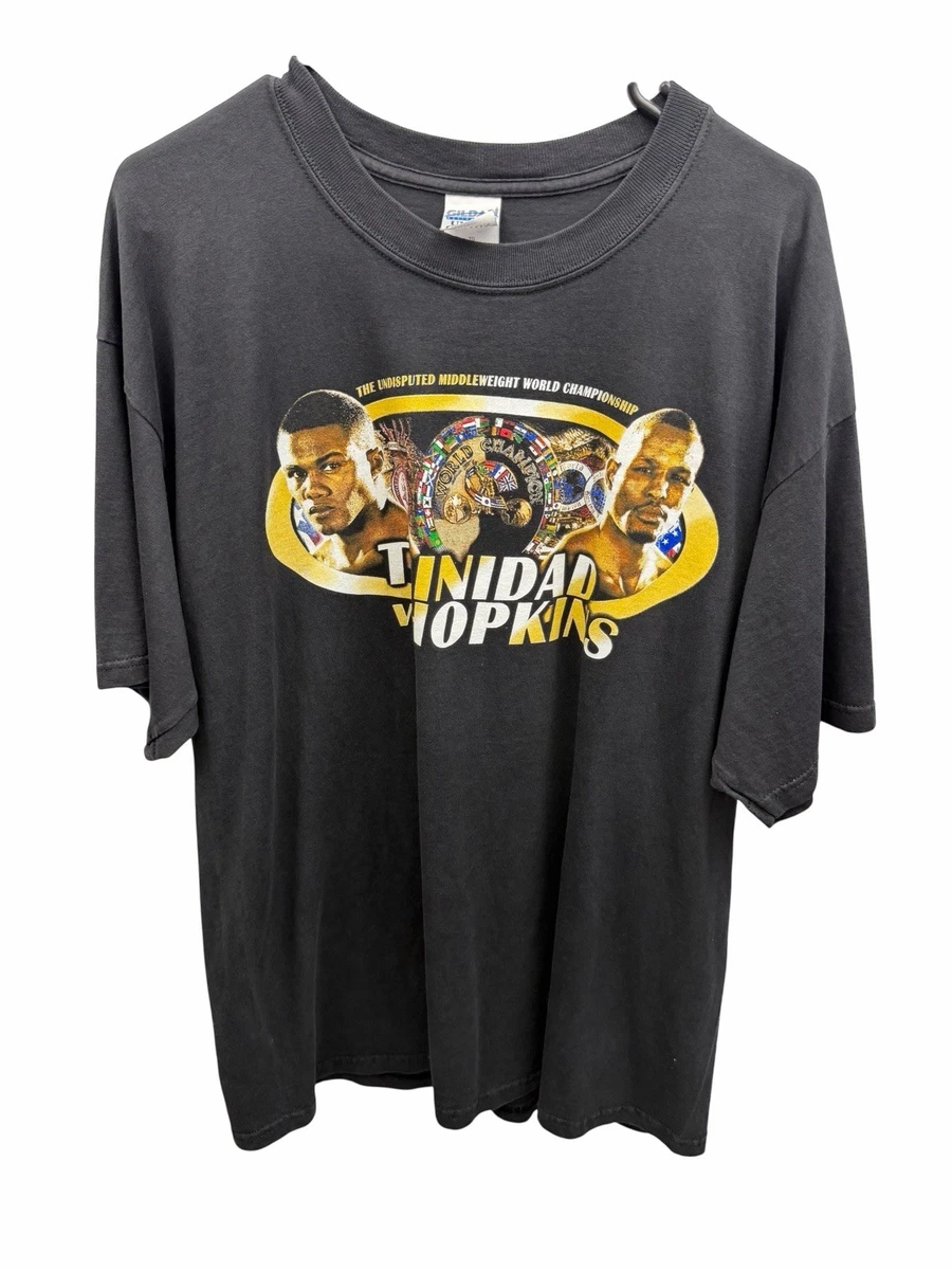 T-shirt Vintage GILDAN Noir Brodé Années 90 – Taille L – Coton – Homme