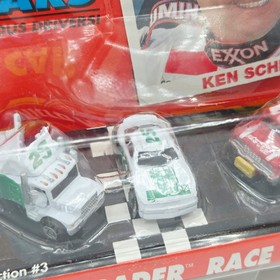 Galoob Micro Machines - Ken Schrader #25 - Semi Truck, Fire Truck, Stock Car (19