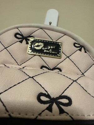 Betsey Johnson Luv Betsey Mini Backpack Quilted Pink Black  display picture 2