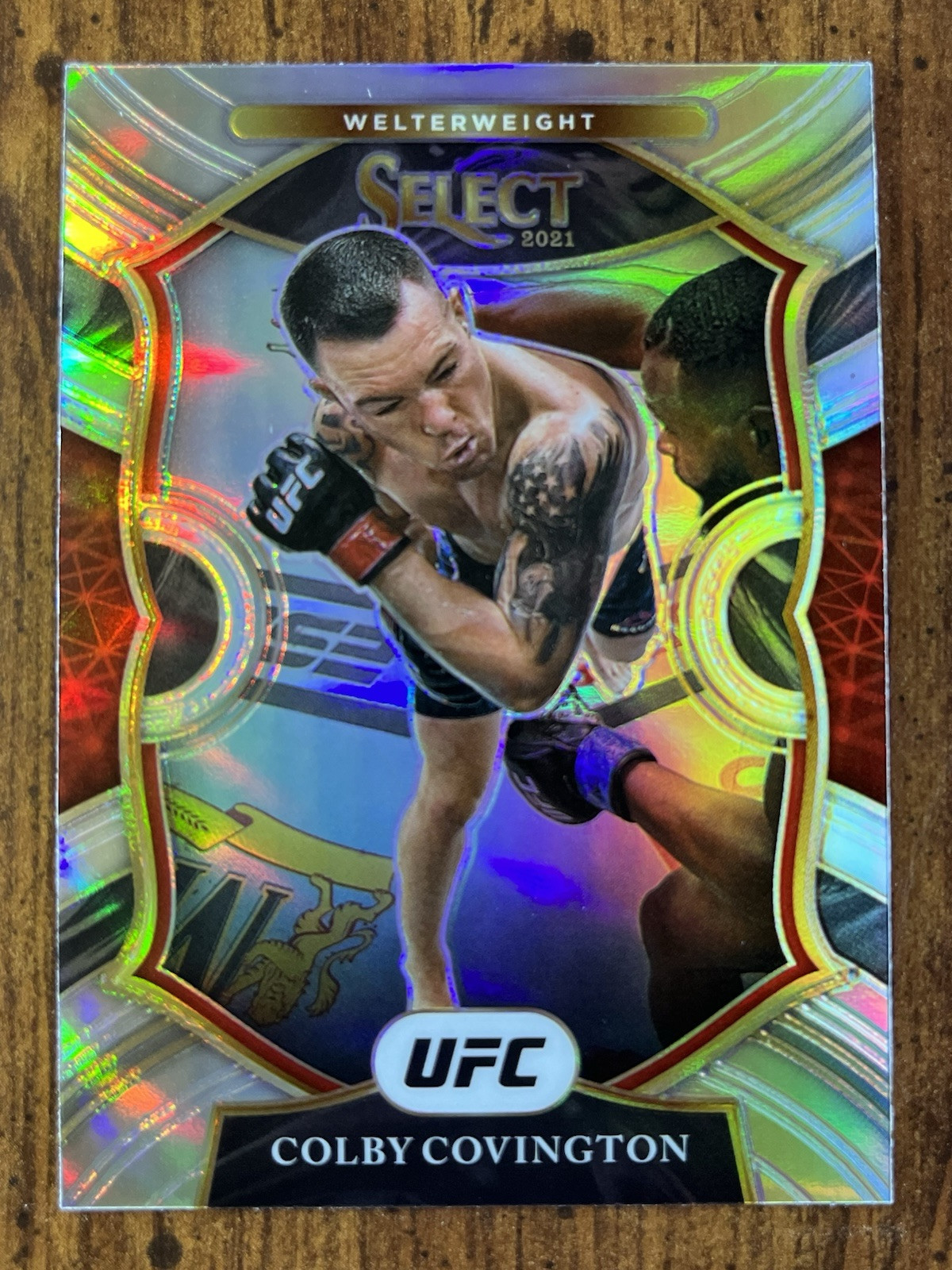 Colby Covington 2021 Select Concourse Silver Prizm #30 UFC Champ Chaos 🇺🇸🥊🥋