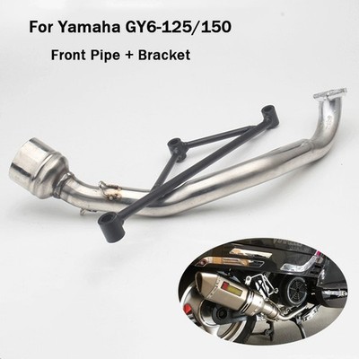 For Yamaha GY6 125 150 Exhaust System Muffler Header Link Pipe Stainless Steel