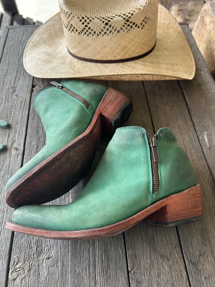 Botines cortos Liberty negros para mujer Vegas turquesa doble cremallera - punta redonda 8 Foto 4 de 4