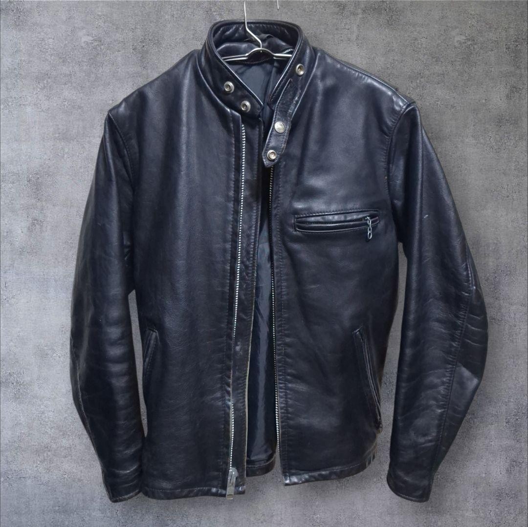 Schott 641 ホワイト size34 641BLKFRONTDSC_03551.jpg