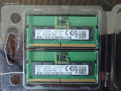 メモリー Samsung 16GB DDR5-5600 SODIMM 2x8GB Set Samsung 16GB 2x8GB Kit PC5-5600 SODIMM DDR5-44800 Non-ECC Laptop