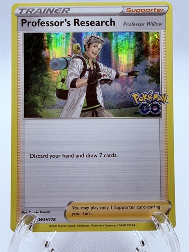 Professor's Research SWSH178 Pokémon GO Black Star Promos Holo Pokémon 2022 | LP