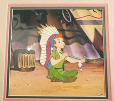 ⚫ Peter Pan Indian Headress 1953 production cel Art Corner