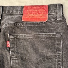 RaRE Levi  s Jeans 501 Straight  93 Big E Premium W 32 x L 30 RED Waist Tag Levis