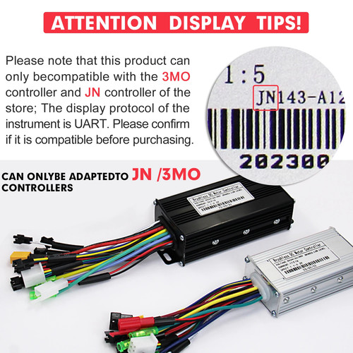 Electric Bike Display 24V-72V Ebike LCD Colour SM/Waterproof Plug Display   - Picture 2 of 46