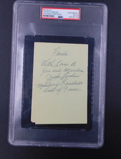 Jocko Conlan Signed/Autographed Note PSA Authenticated HOF