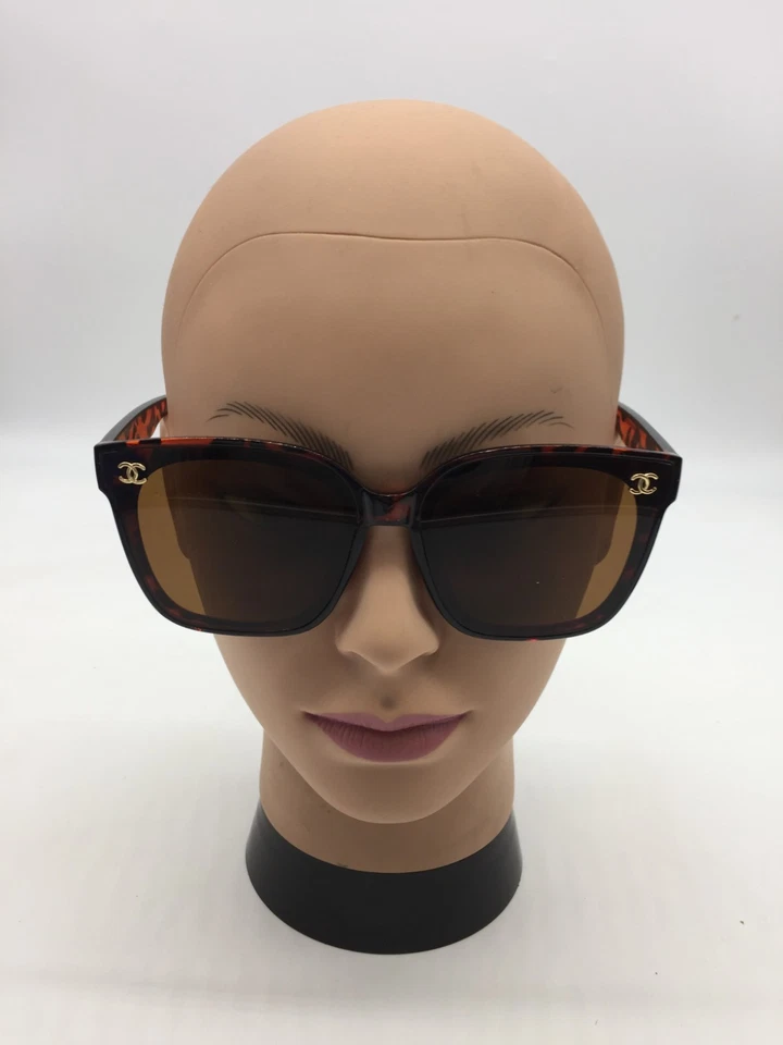 Chanel Women's Tortoise Designer Sunglasses 60-15-134 Brown Lens - Image 2 of 4