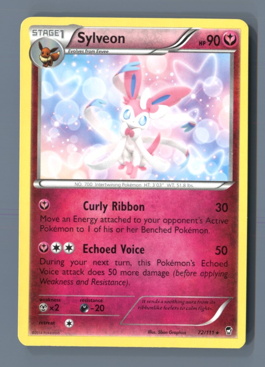 Sylveon 72/111 Rare Furious Fists Pokemon Near Mint