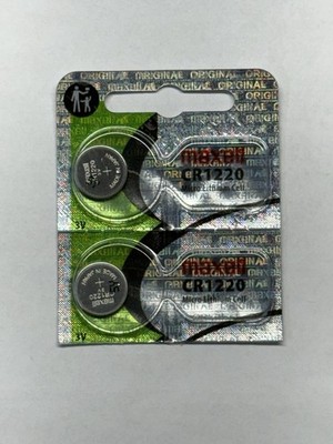 2 PACK MAXELL CR1220 LITHIUM 3V BEST BEFORE 06/2035 FRESH FREE SHIPPING USA