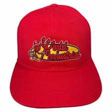 Vintage World Industries Skateboard Flameboy Willy Red SnapBack Hat Cap 2000s