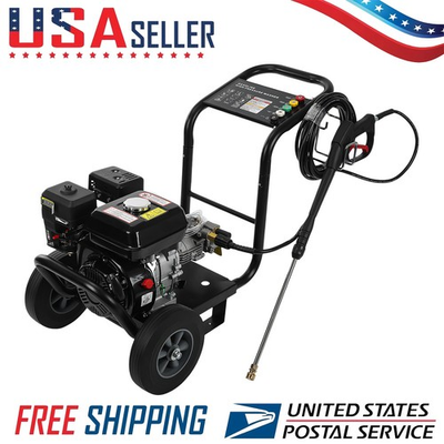 #ad Gas Pressure Washer 3500PSI 7HP Engine 3.6L Tank Quick Connect For Cars Fences $254.82