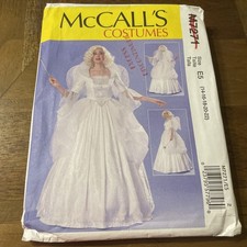 McCalls Costume Pattern M7271 Ms Fairy Angel Good Witch Godmother Sz 14-22