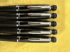 Paper Mate PhD Pencils .5mm Rare Gloss Black and Chrome (5) , NOS
