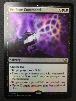 MTG Modern Masters 2015 #90 Profane Command FOIL LP+