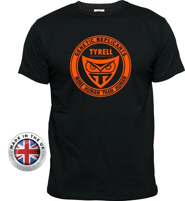 Bladerunner T Shirt Tyrell Corporation TShirt. Unisex, Damen T-Shirt tailliert schwarz