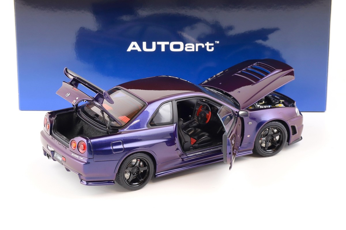 1:18 AUTOart Nissan Skyline GT-R (R34) Z-Tune 2005 Midnight purple