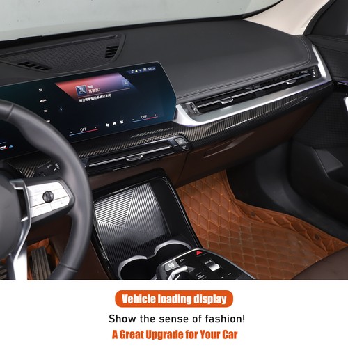 ABS Carbon Car Dashboard Panel Trim For BMW X1 U11 2023-2025 Decorative Cover - Picture 11 of 12