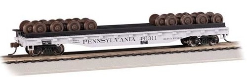 Bachmann 18939 Flat Car w/Wheel Load "Pennsylvania" #491311 | Zustand: Neu