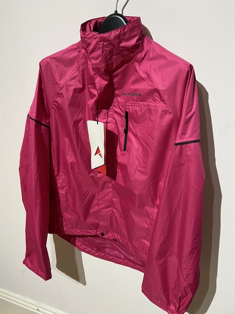 pink cycling jacket