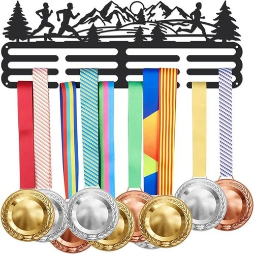 Rack Medal Hanger Display Black Decor Awards Sports Medal Holder Race