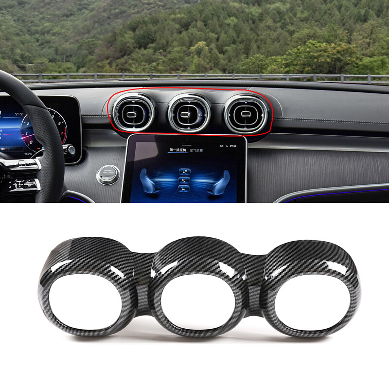Mercedes W206 C Klasse Lüftung Blenden Carbon