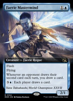 MTG Magic the Gathering Faerie Mastermind (352/548) March of the Machine LP