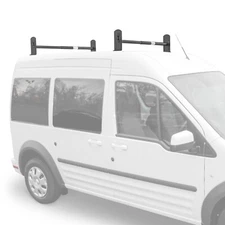 2 Bar 600Lb Van Roof Utility Ladder Rack Black Fit: Ford Transit Connect 2008-13