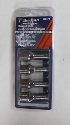 WHITE KNIGHT 318074 WHEEL SPLINE LUG BOLTS 1.10