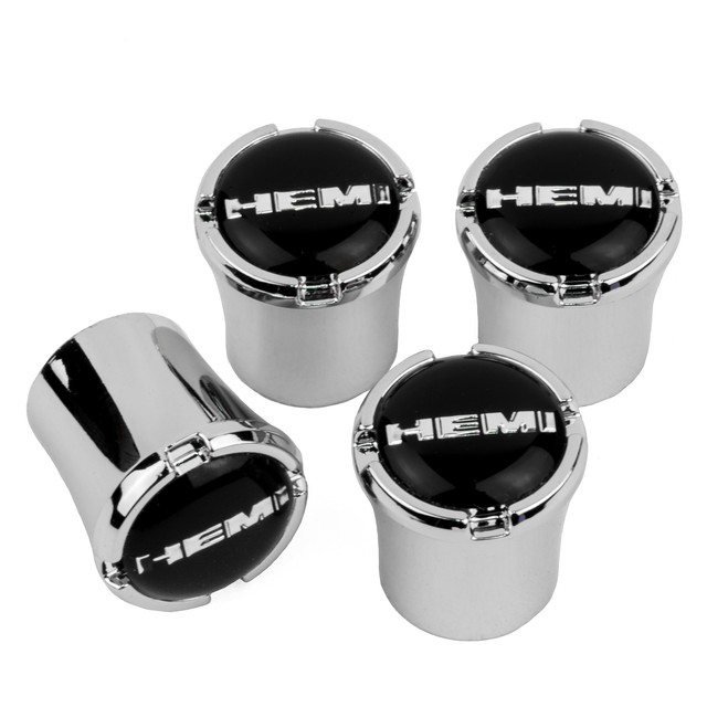 Dodge 392 Logo Chrome Valve Stem Caps Challenger Charger SRT 6