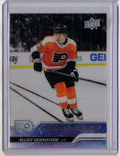 ELLIOT DESNOYERS 23/24 Upper Deck Clear Cut Acetate Young Guns Rookie Card #219