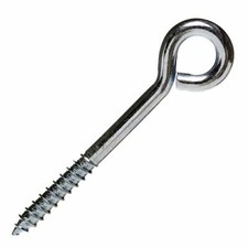 125mm 5" No.412 Vine Eyes to Screw Bright Zinc Plated